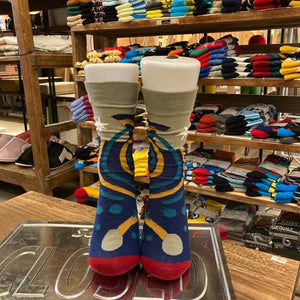 TOPANGA SOCKS Lady's　アートソックス　Spirit　グレー　ブルー　ファッション　レディース　靴下　ユニーク　プチギフト　アートソックス　クルーソックス