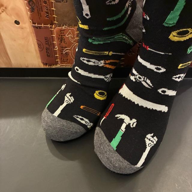 TOPANGA SOCKS Men's Art Socks Tool Black