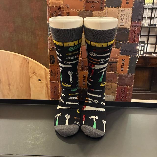 TOPANGA SOCKS Men's Art Socks Tool Black