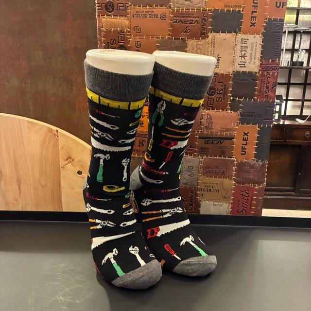 TOPANGA SOCKS Men's Art Socks Tool Black