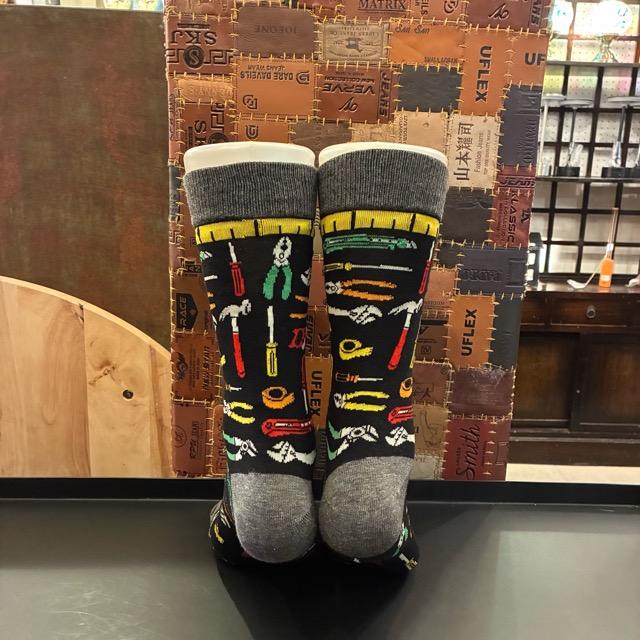 TOPANGA SOCKS Men's Art Socks Tool Black