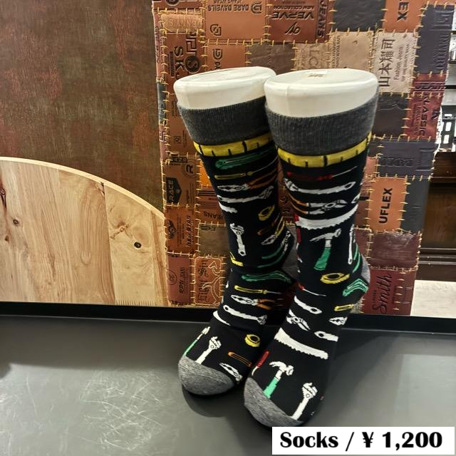 TOPANGA SOCKS Men's　Art Socks Tool　Black