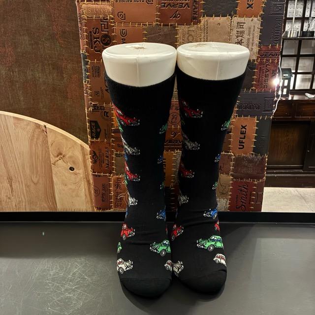 TOPANGA SOCKS Men's Art Socks Car Black