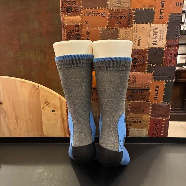 TOPANGA SOCKS Men's Art Socks Music dog Gray