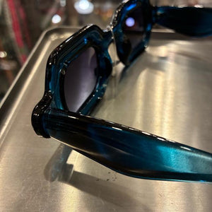 TOPANGA Accessory　チャンキーカラーヘキサゴンサングラス　全3色　ピンク　ブルー　べっ甲　伊達眼鏡　だてメガネ　レディース　メンズ　UV400