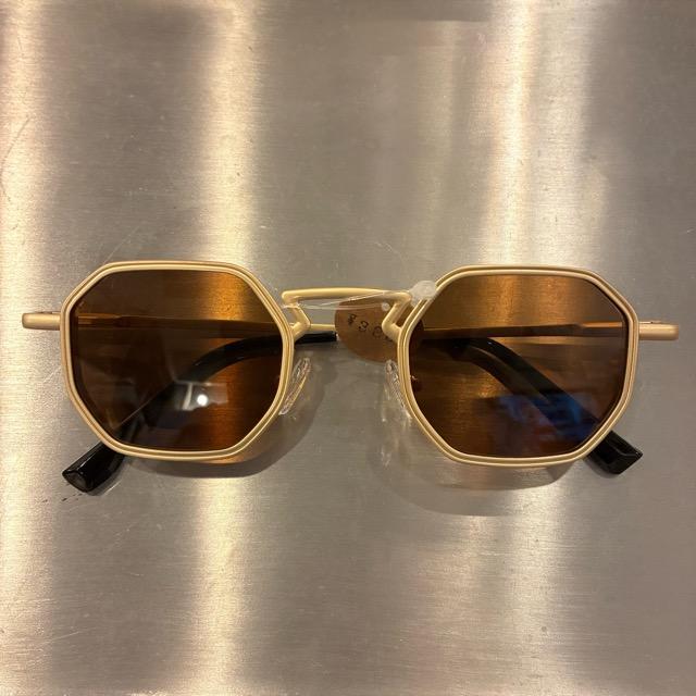 TOPANGA Accessory　ジオメトリックヘキサゴンサングラス　全3色　ゴールド　シルバー　ブラウン　伊達眼鏡　だてメガネ　レディース　メンズ　UV400