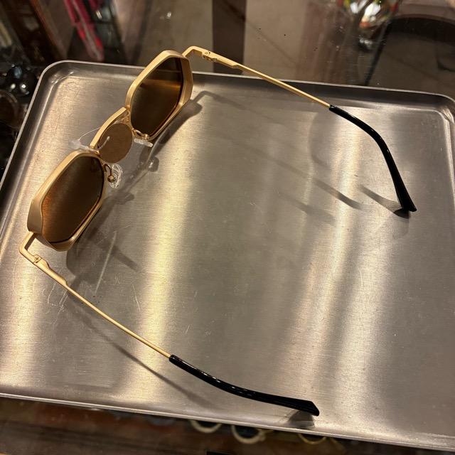 TOPANGA Accessory　ジオメトリックヘキサゴンサングラス　全3色　ゴールド　シルバー　ブラウン　伊達眼鏡　だてメガネ　レディース　メンズ　UV400
