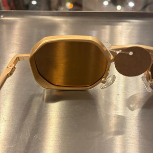 TOPANGA Accessory　ジオメトリックヘキサゴンサングラス　全3色　ゴールド　シルバー　ブラウン　伊達眼鏡　だてメガネ　レディース　メンズ　UV400