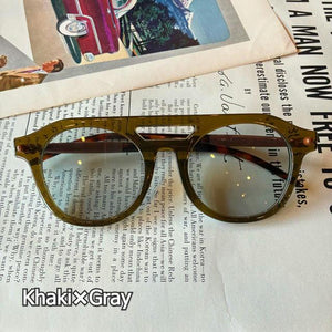 TOPANGA Accessory Bicolor Grandpa Boston Sunglasses　3types