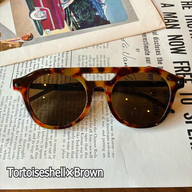 TOPANGA Accessory Bicolor Grandpa Boston Sunglasses　3types