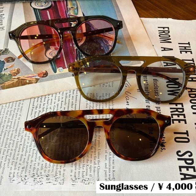 TOPANGA Accessory Bicolor Grandpa Boston Sunglasses　3types