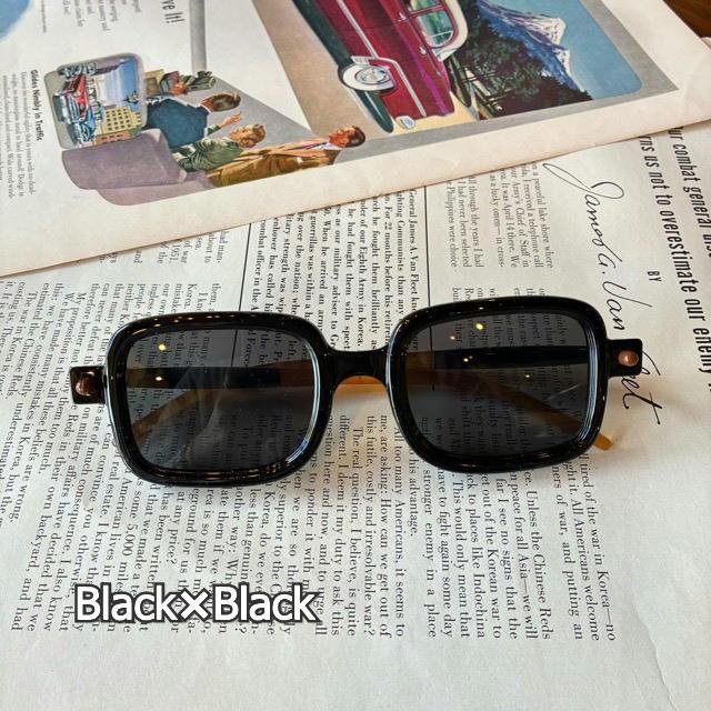 TOPANGA Accessory Bicolor Square Sunglasses　7types