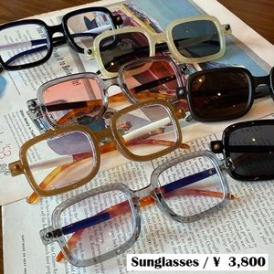 TOPANGA Accessory Bicolor Square Sunglasses　7types