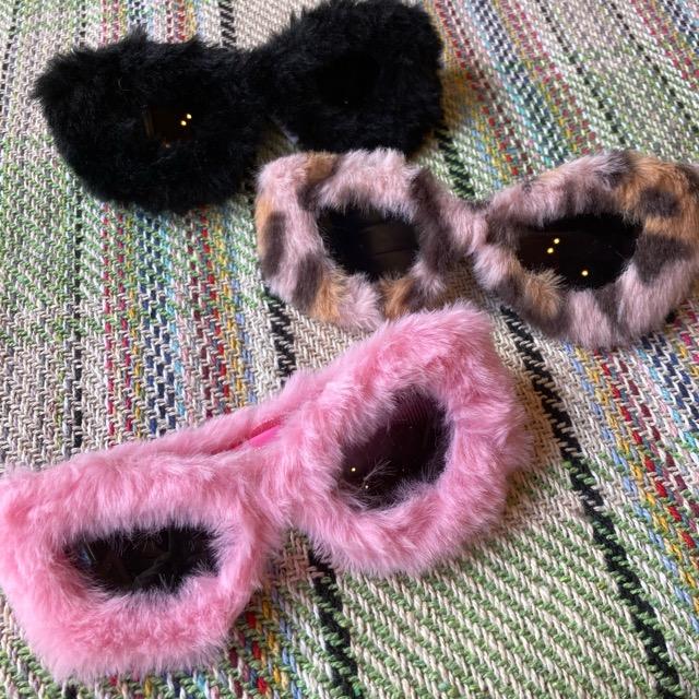 TOPANGA Accessory Faux Fur Cat Frame Sunglasses Available in 3 Colors