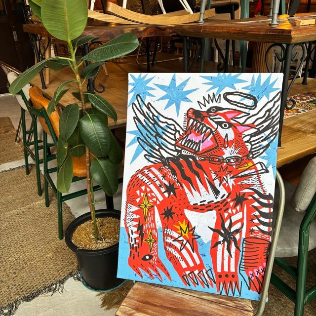 TOPANGA Zakka アートポスター　ALL DOGS GO TO HEAVEN　ドッグ　犬　天国　ウォールデコ　壁飾り　絵画　リビング　寝室　ダイニング　エントランス　A1