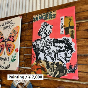 TOPANGA Zakka アートポスター　TEXAS RANGERS　カウボーイ　テキサス　ウォールデコ　壁飾り　絵画　リビング　寝室　ダイニング　エントランス　A1