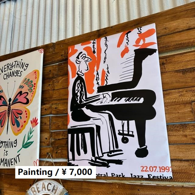 TOPANGA Zakka アートポスター　JAZZ PIANO　ジャズ　ピアノ　ミュージック　ウォールデコ　壁飾り　絵画　リビング　寝室　ダイニング　エントランス　A1
