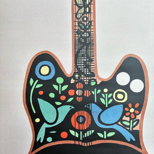 TOPANGA Zakka アートポスター　JAZZ GUITAR　ジャズ　ギター　ミュージック　ウォールデコ　壁飾り　絵画　リビング　寝室　ダイニング　エントランス　A1
