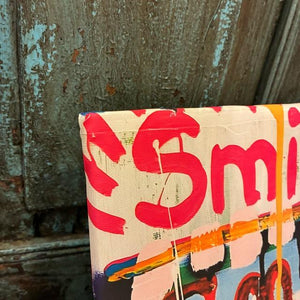 TOPANGA Zakka アートポスター　smile　スマイル　ポップアート　グラフィティ　ウォールデコ　壁飾り　絵画　リビング　寝室　ダイニング　エントランス　A1
