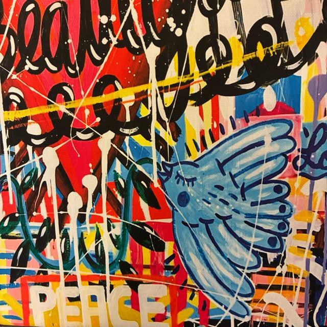 TOPANGA Zakka アートポスター　Life is Beautiful　ポップアート　グラフィティ　ウォールデコ　壁飾り　絵画　リビング　寝室　ダイニング　エントランス　A1