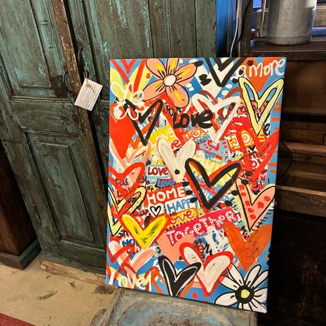 TOPANGA Zakka アートポスター　LOVE　ポップアート　グラフィティ　ウォールデコ　壁飾り　絵画　リビング　寝室　ダイニング　エントランス　A1
