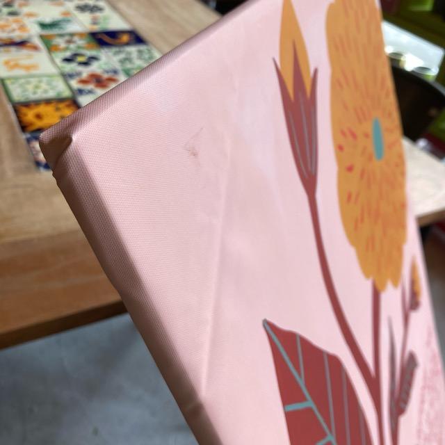 TOPANGA Zakka アートポスター　CHANGING MYSELF　ピンク　フラワー　ウォールデコ　壁飾り　絵画　リビング　ベッドルーム　寝室　ダイニング　エントランス