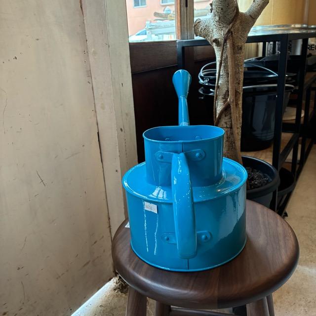 Earth Color Watering Can　Blue