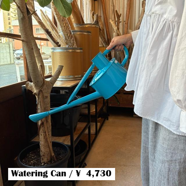 Earth Color Watering Can　Blue