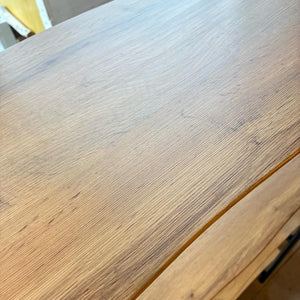 ウッディ＆アイアン5段オープンラック　ディスプレイラック　キッチンラック　棚　飾り棚　シェルフ　簡易組み立て式　鉄　シンプル　ナチュラルスタイル
