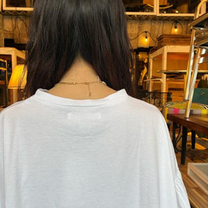 UNIVERSAL SEVEN All-USA Cotton Cuff Gathered Pullover in White, White, Long Sleeve T-Shirt with Puff Sleeves