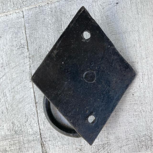 Indian Handmade Black Iron Diamond Handle Knob