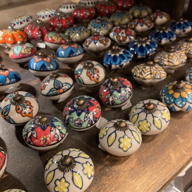 India Ceramic Round Knob 4 types
