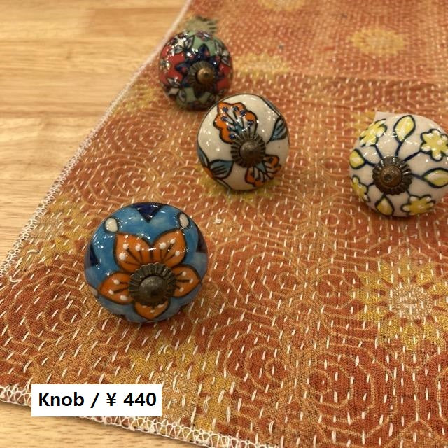India Ceramic Round Knob 4 types