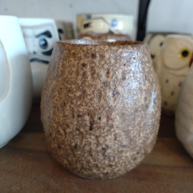 ふくろう湯呑み(白・グレー・茶)220ml 陶器 日本製 美濃焼