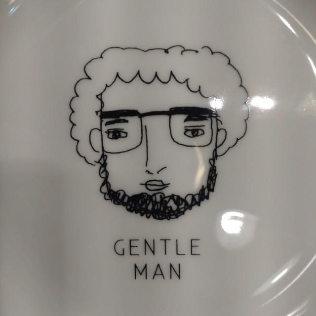 ENNUI GENTLEMAN／LADY　 PLATE SIZE M 2DESIGN　IN TOTAL MINO WARE PORCELAIN