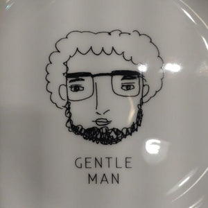 ENNUI GENTLEMAN／LADY　 PLATE SIZE M 2DESIGN　IN TOTAL MINO WARE PORCELAIN