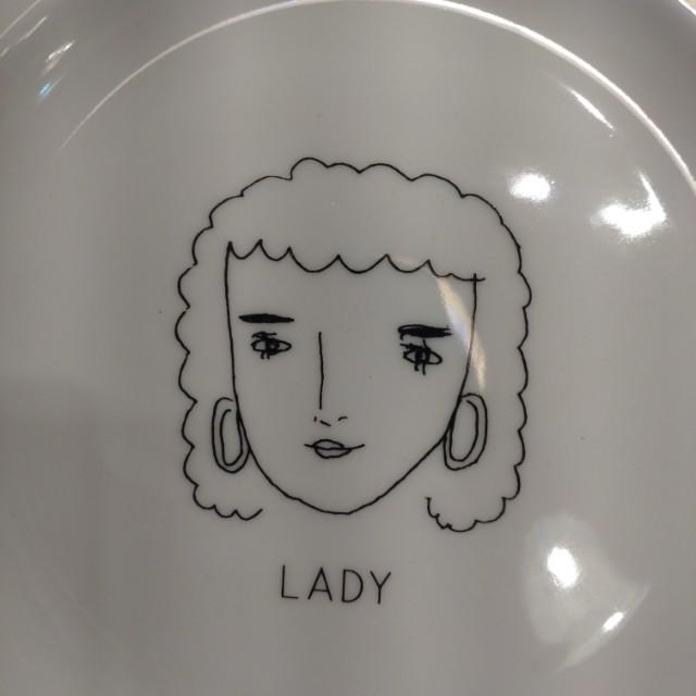 ENNUI GENTLEMAN／LADY　 PLATE SIZE M 2DESIGN　IN TOTAL MINO WARE PORCELAIN
