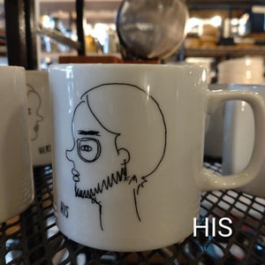 アンニュイマグヒズ＆ハーズ　マグカップ　ENNUI MUG HIS＆HERS　美濃焼 日本製　2種　コーヒー　磁器　日本製　　