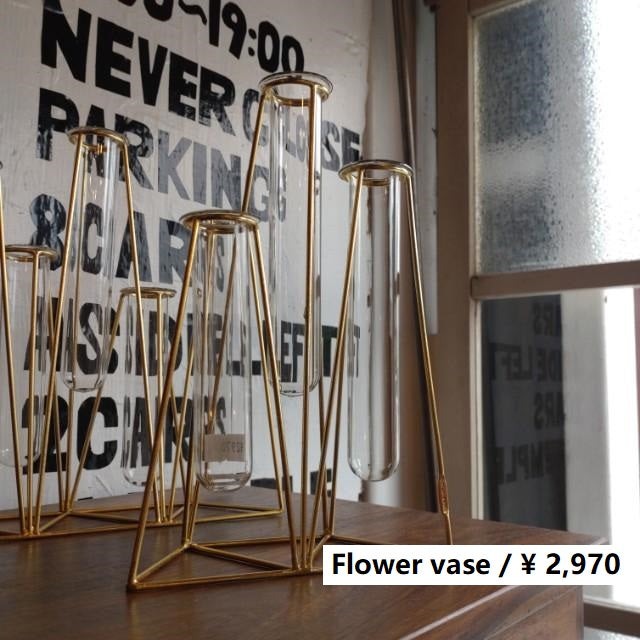 in bloomフラワーベース　3連　生花　ドライフラワー　花瓶　花　インテリア