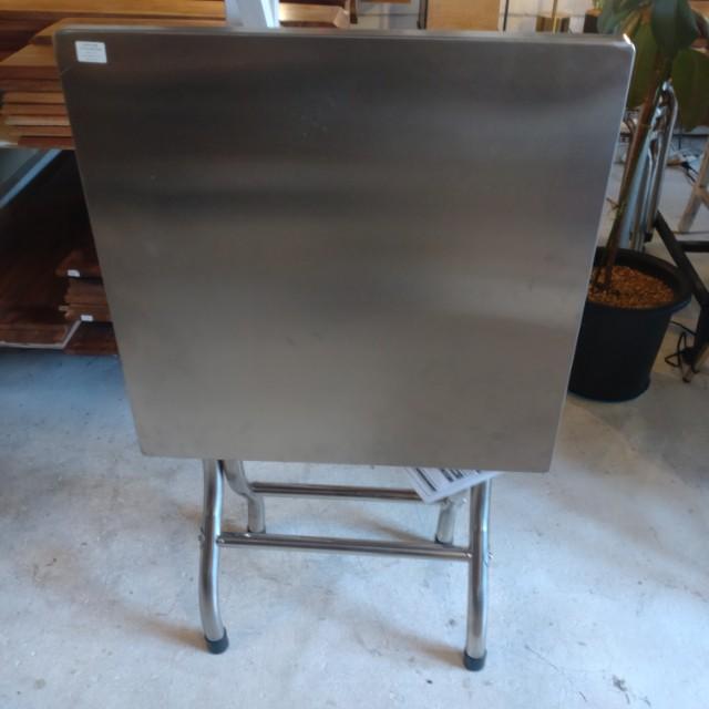 DULTON STAINLESS FOLDING TABLE 600×600　OUTDOOR GARDEN GARAGE RASTIC INTERIOR