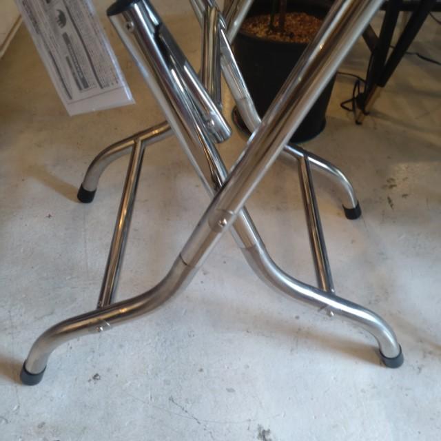 DULTON STAINLESS FOLDING TABLE 600×600　OUTDOOR GARDEN GARAGE RASTIC INTERIOR
