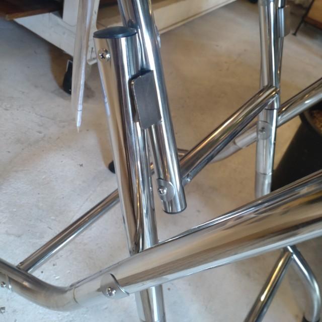 DULTON STAINLESS FOLDING TABLE 600×600　OUTDOOR GARDEN GARAGE RASTIC INTERIOR