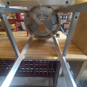 Dalton Aluminum Round Stool, Medium, American Style, Cafe Chair, for Home, Garage, Garden Terrace, Living Room, and BBQ
