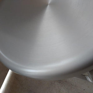 Dalton Aluminum Round Stool, Small, American Style, Cafe Chair, for Home, Garage, Garden Terrace, Living Room, and BBQ