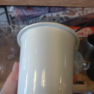 ENAMELED TUMBLER　ENAMEL　STEELE　TUMBLER　WHITE　OUTDOOR　