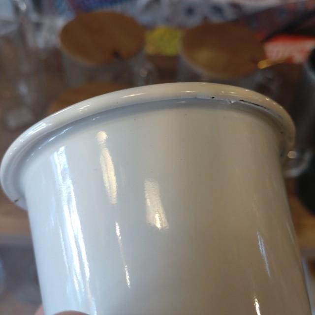 ENAMELED TUMBLER　ENAMEL　STEELE　TUMBLER　WHITE　OUTDOOR　