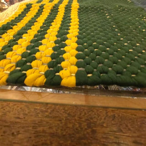 DULTON Cotton Chindi Mat, 50x75cm, available in two styles. Suitable for living rooms, sofas, and other Indian areas.