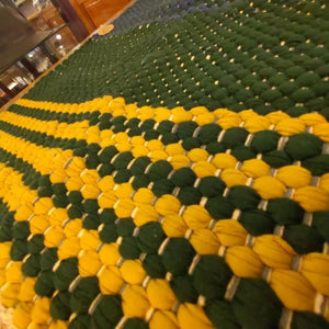 DULTON Cotton Chindi Mat, 50x75cm, available in two styles. Suitable for living rooms, sofas, and other Indian areas.