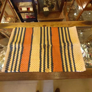 DULTON Cotton Chindi Mat, 50x75cm, available in two styles. Suitable for living rooms, sofas, and other Indian areas.