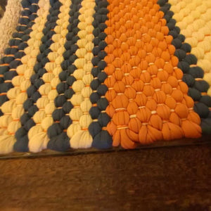 DULTON Cotton Chindi Mat, 50x75cm, available in two styles. Suitable for living rooms, sofas, and other Indian areas.